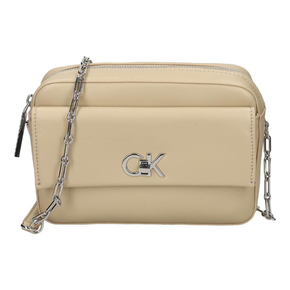 Sac à Bandoulière Beige Femme Calvin Klein Jeans Pocket pas cher