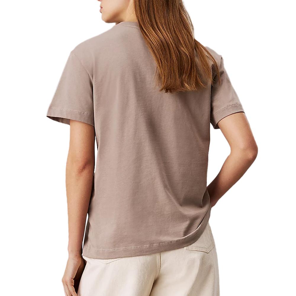 T-shirt Marron Femme Calvin Klein Jeans Nano vue 2