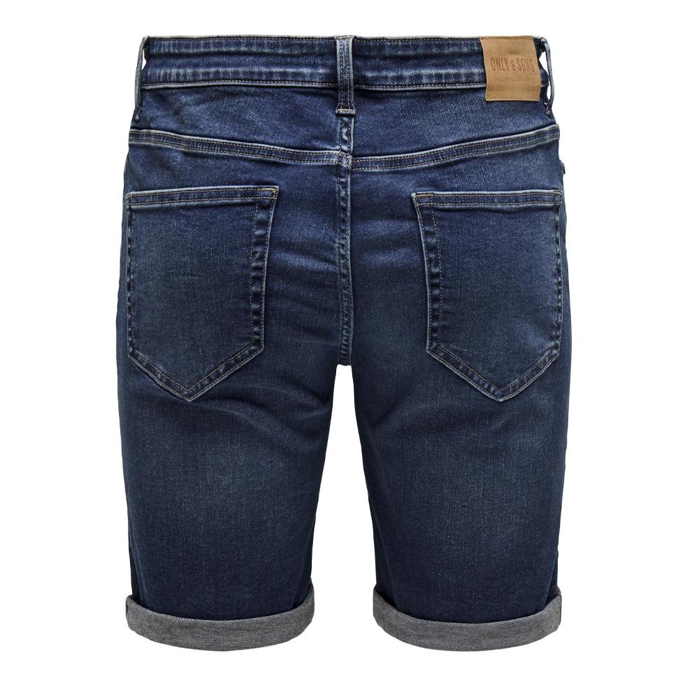 Short en Jean Bleu Foncé Homme ONLY & SONS Box Pim vue 2