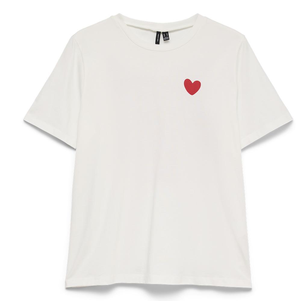 T-shirt Blanc Femme Vero Moda Emma pas cher