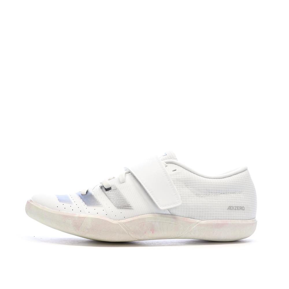 Chaussures d'athlétisme Blanches Mixte Adidas Adizero Throws pas cher