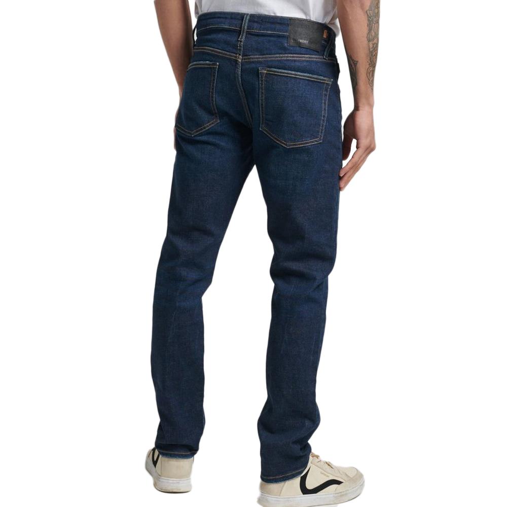 Jean Slim Bleu Foncé Homme Superdry Vintage vue 2