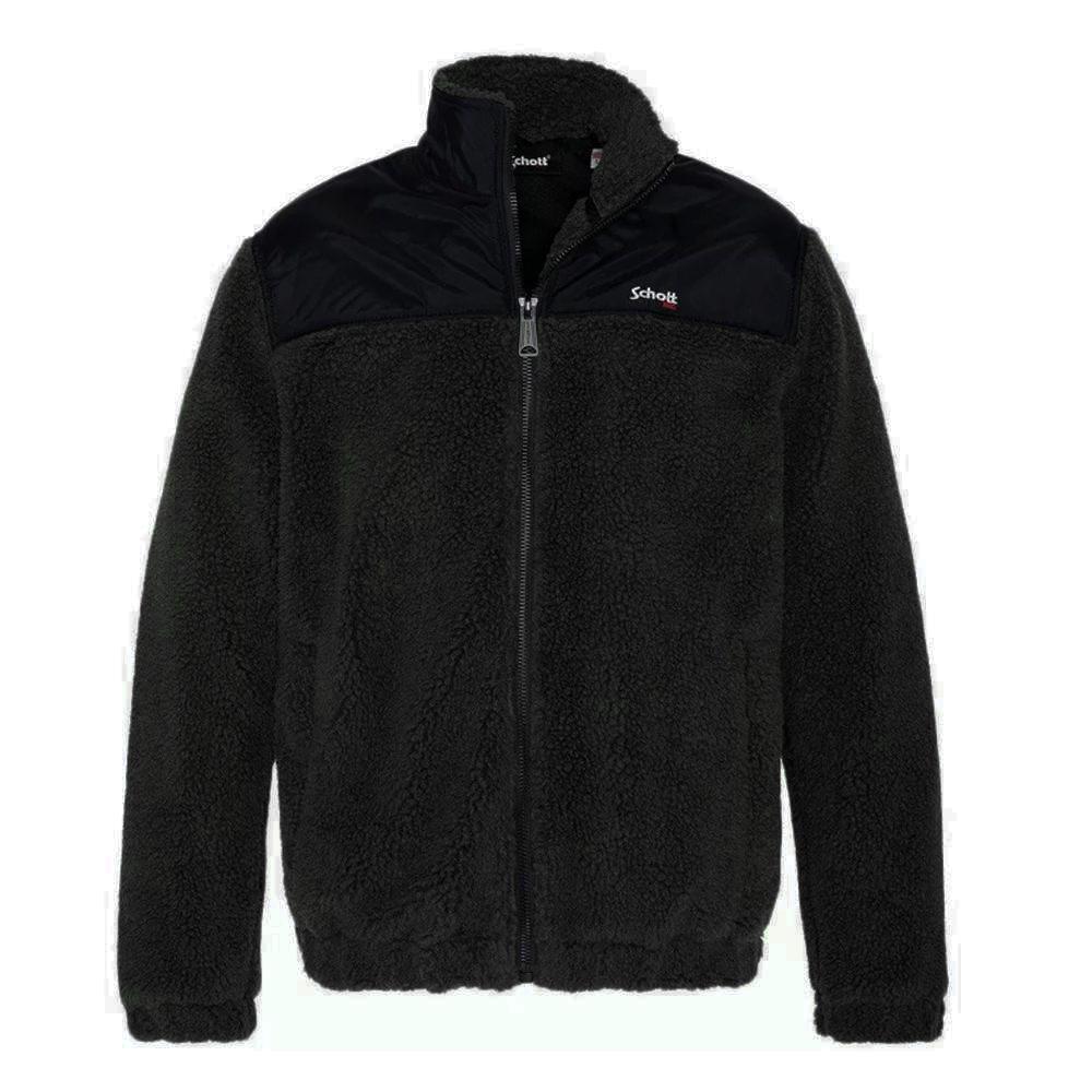 Veste Zippé Noir Homme Schott Sward pas cher