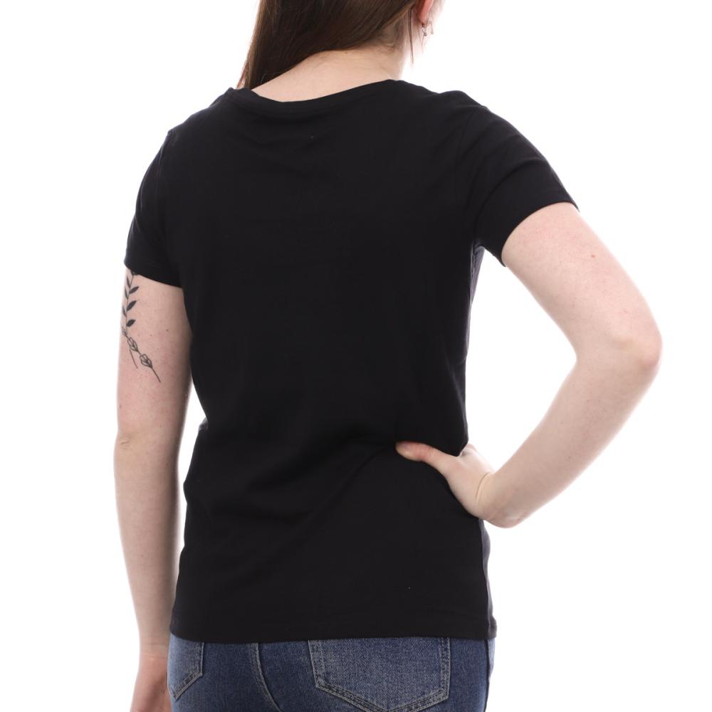 T-shirt Noir Femme Lee Cooper Ole vue 2