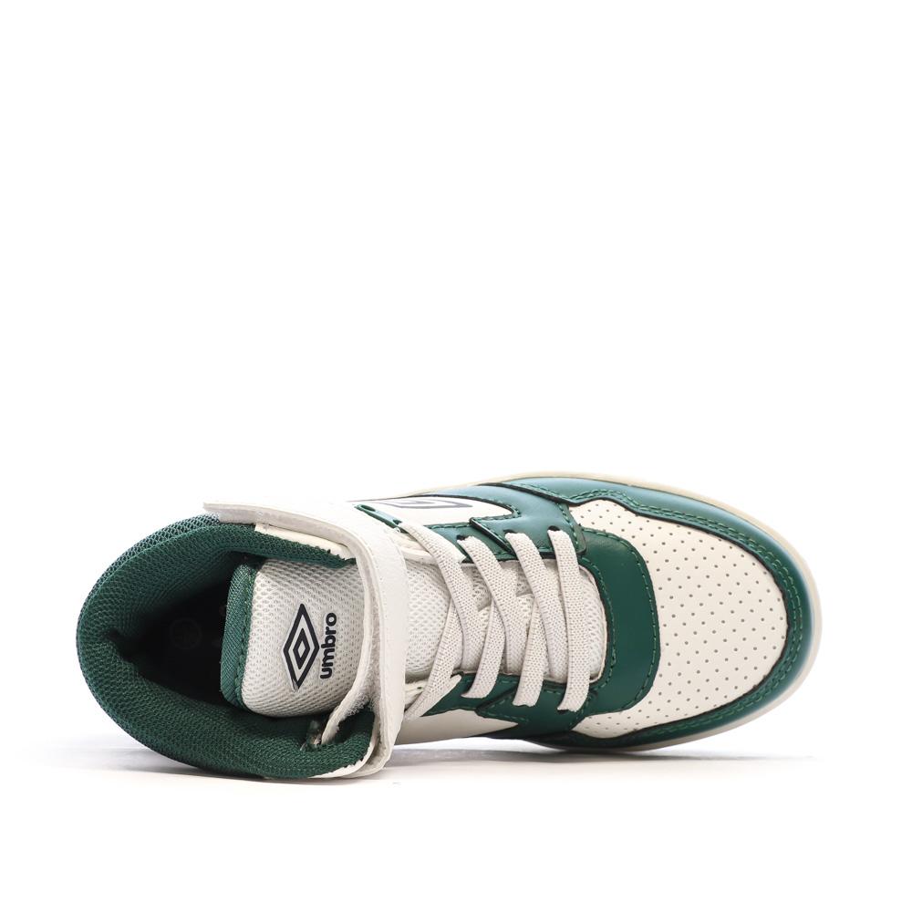 Baskets Vertes/Blanches Garçon Rouge Umbro Olly Vlc vue 4