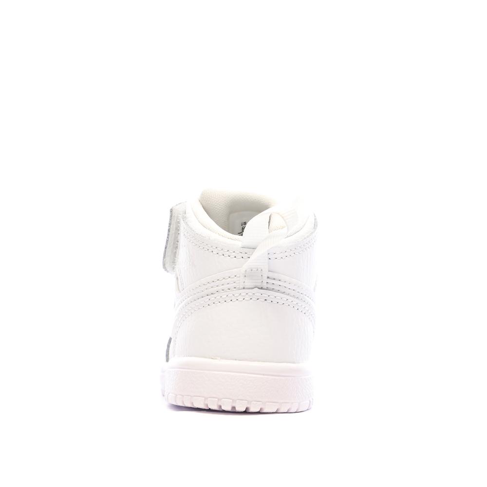 Baskets Blanches Garçon Nike Jordan 1 vue 3