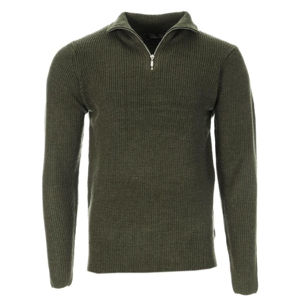 1/4 Zip Pullover Khaki Mann RMS26 Trucker günstig
