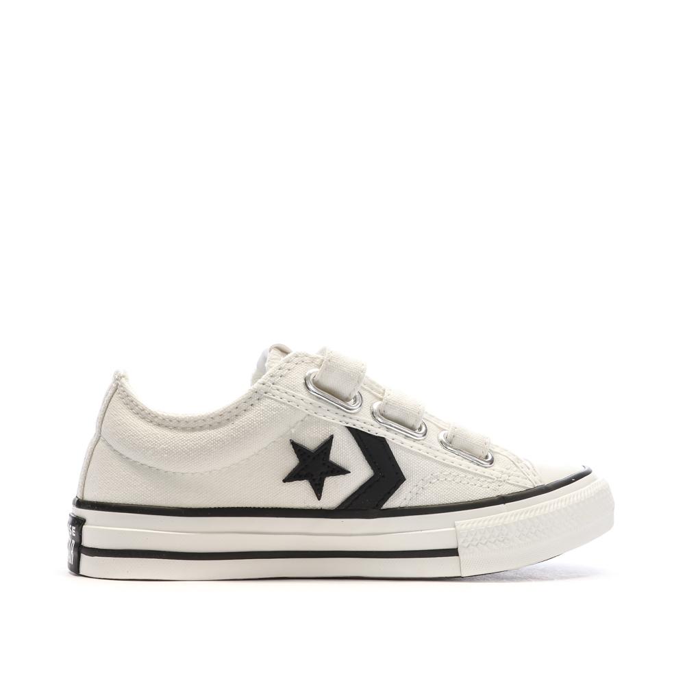 Baskets Blanches/Marines Garçon Converse Star Player vue 2