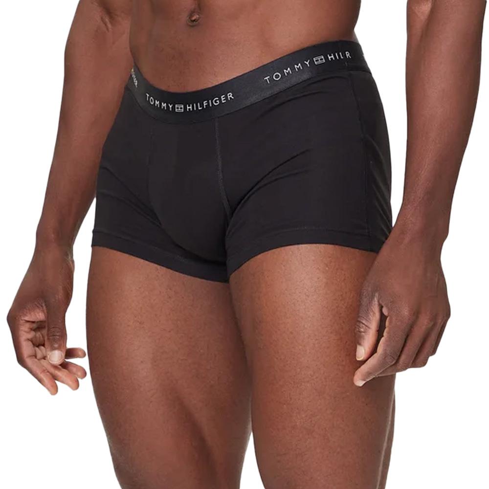 Lot de 3 Boxers Noir/Gris Homme Tommy Hilfiger Metallic pas cher