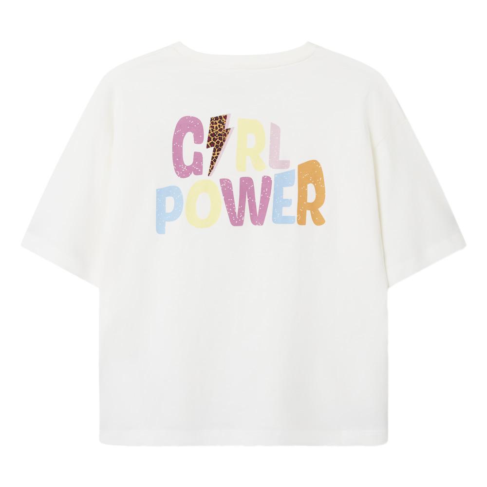 T-shirt Blanc Fille Name it Tarima vue 2