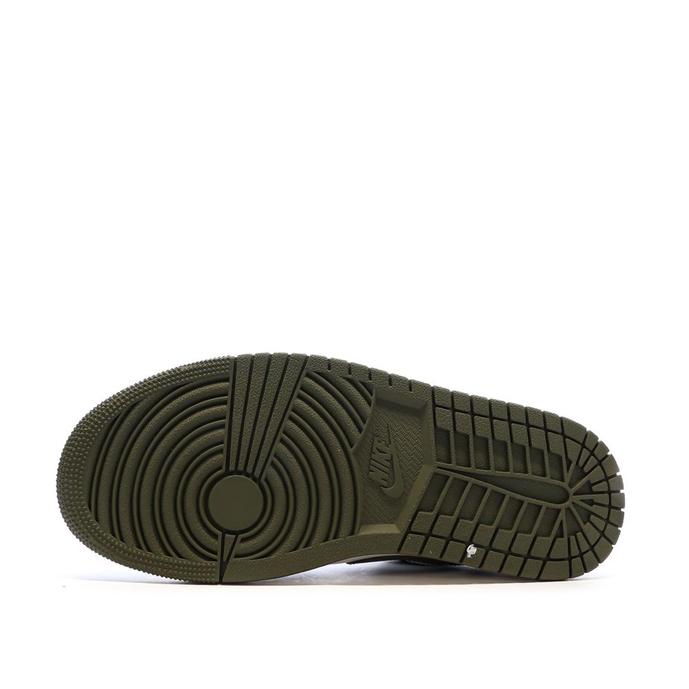 Baskets Kaki Mixte Nike Air Jordan 1 Low vue 5