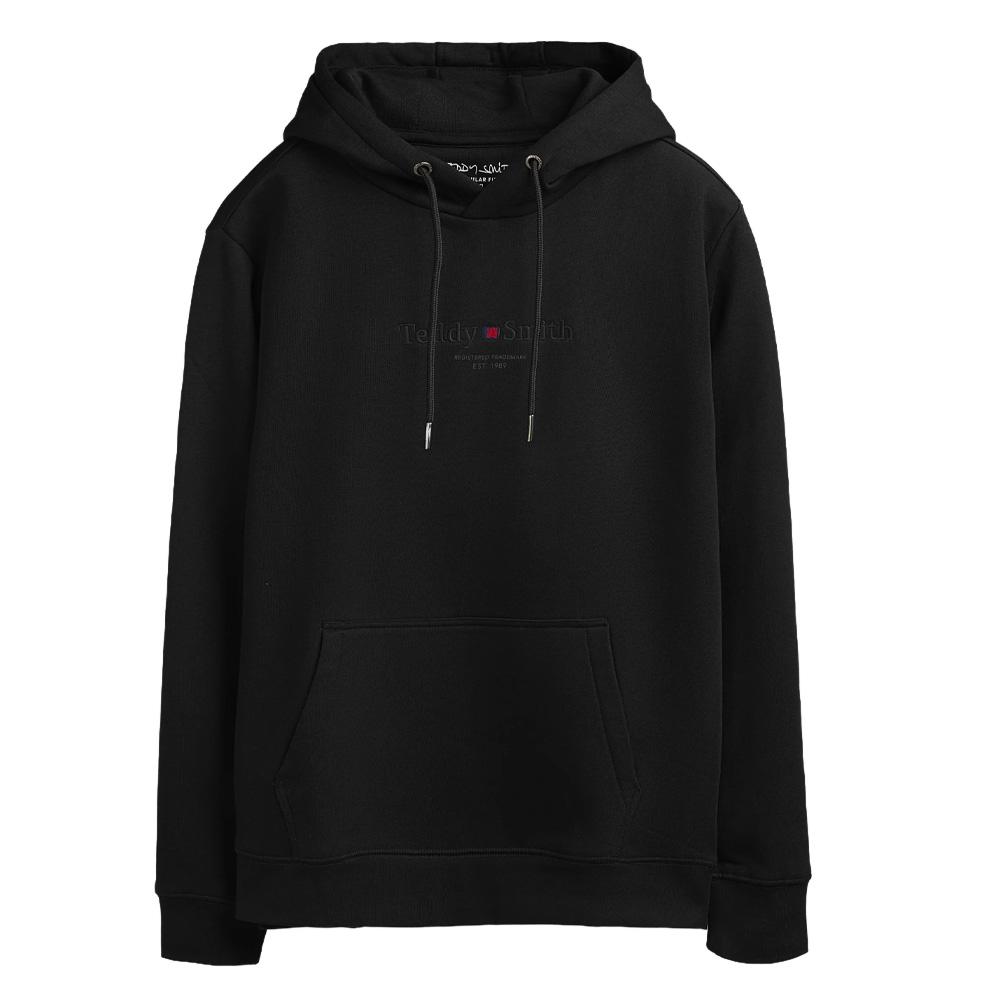 Sweat à Capuche Noir Homme Teddy Smith pas cher
