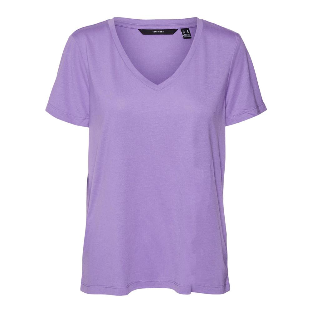 T-shirt Violet Femme Vero Moda Spicy pas cher