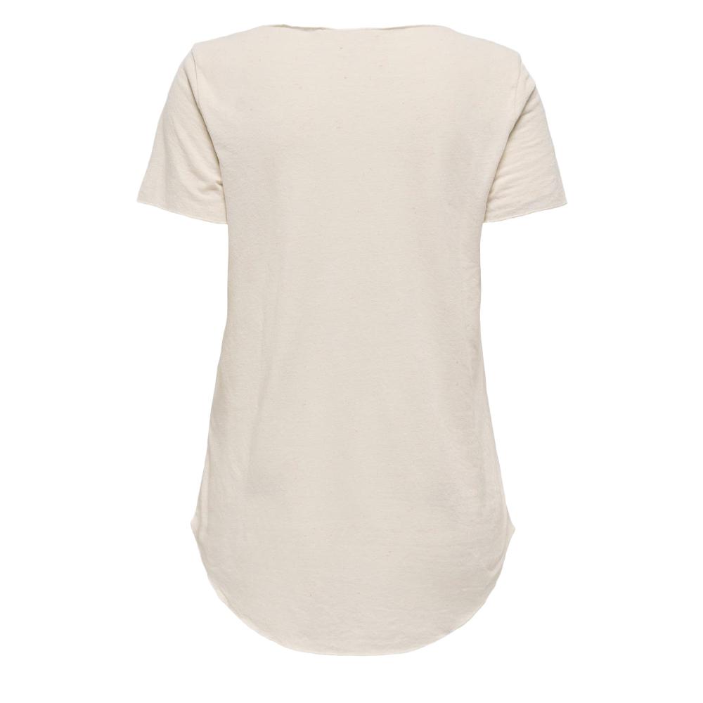 T-Shirt Beige Femme JDY Linette vue 2