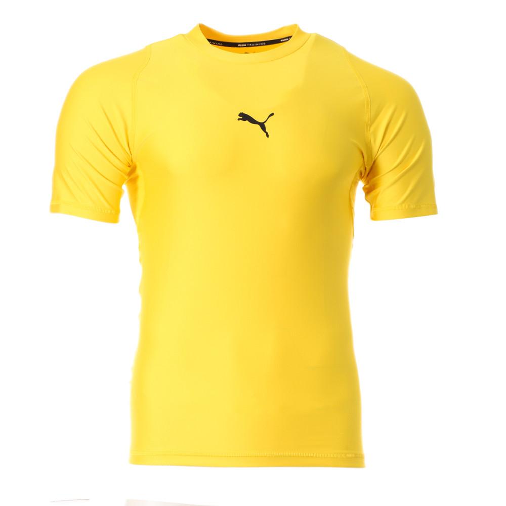 T-shirt Jaune Homme Puma Train Compres pas cher