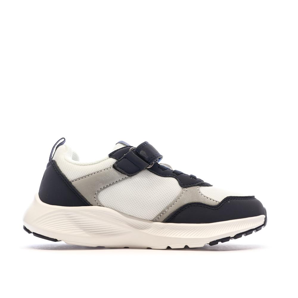 Baskets Marine/Blanc Garçon Le Coq Sportif R500 Ocean vue 2