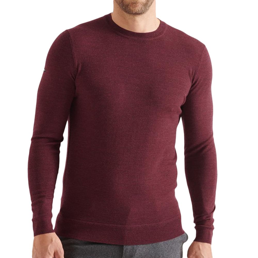 Pull Bordeaux Homme Superdry Studios Merino pas cher