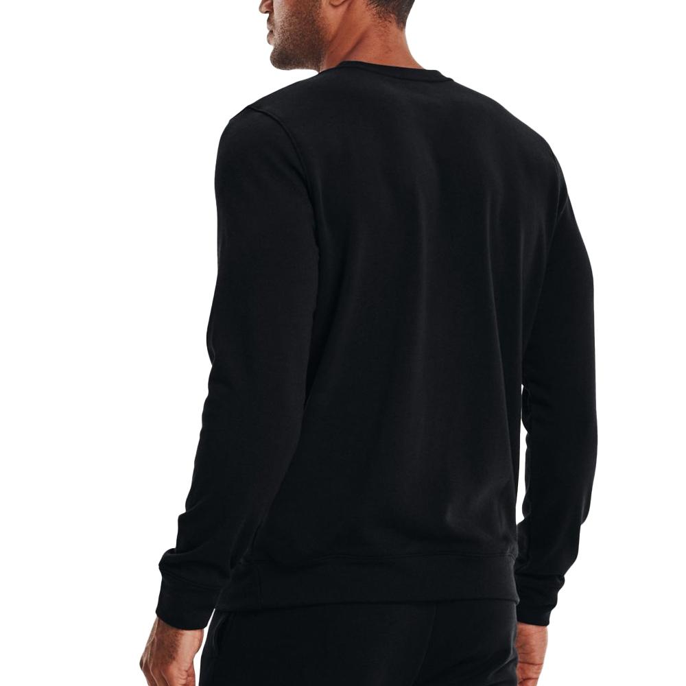 Sweat Noir Homme Under Armour Rival Terry vue 2
