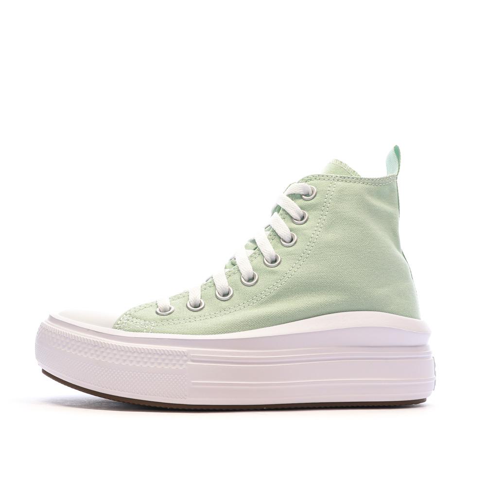 Baskets Vertes Fille/Femme Converse All Star Move vue 4