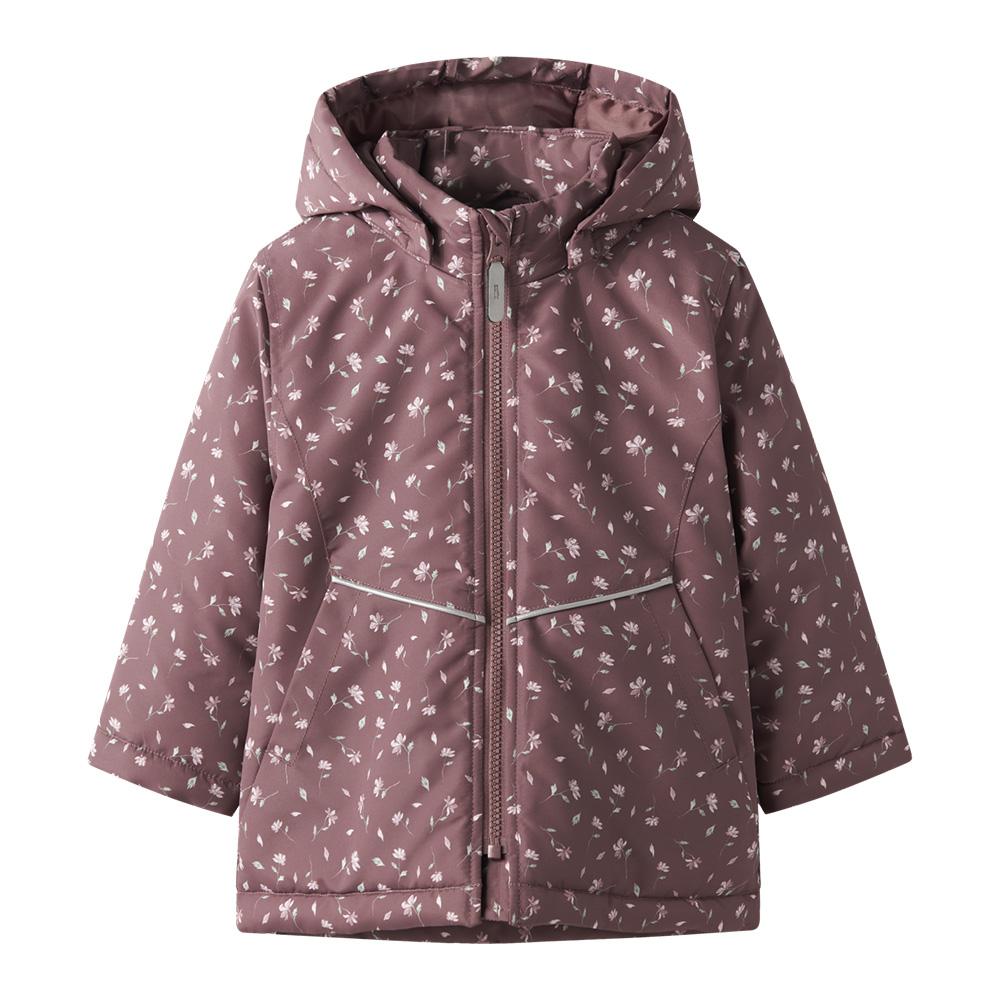 Blouson Rose/Vert Fille Name it Petite Fleurs pas cher