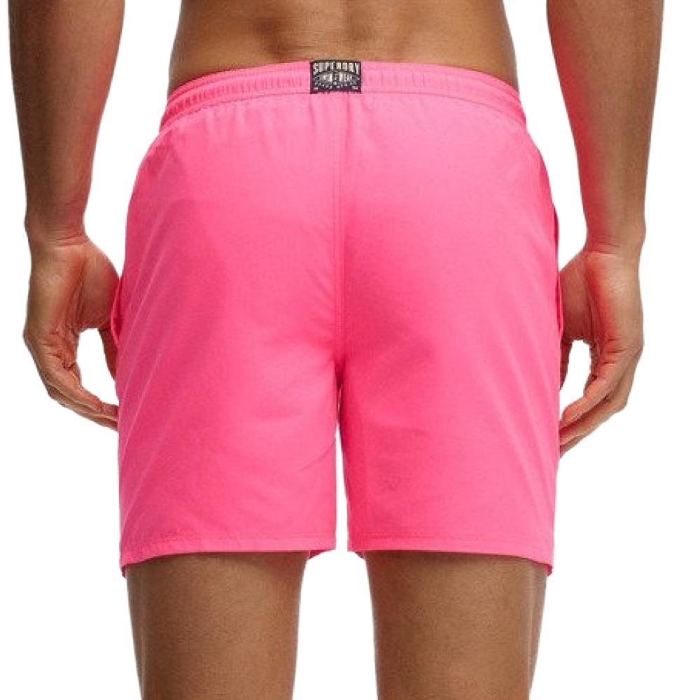 Superdry Essential Badehose für Herren in Rosa Ansicht 2