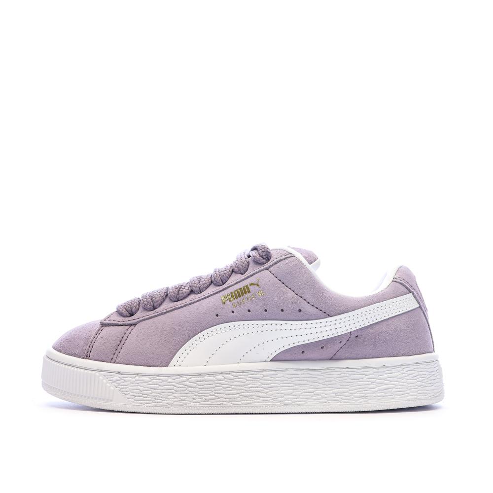 Baskets Mauve Femme Puma Suede XL pas cher