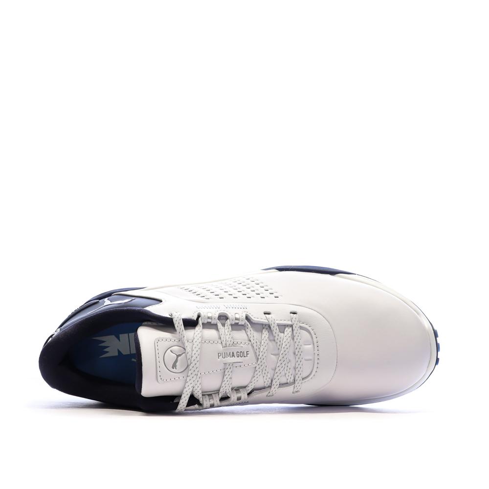 Zapatillas de golf Puma Shadowcat Nitro™ Lea Blanco/Azul Marino, Hombre ver 4