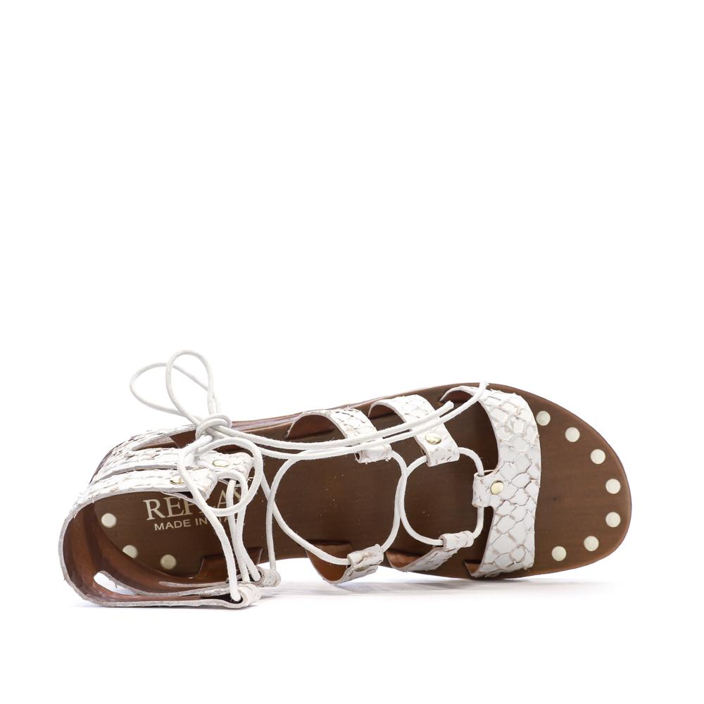 Sandales Blanc Femme Replay Manila Slave vue 4