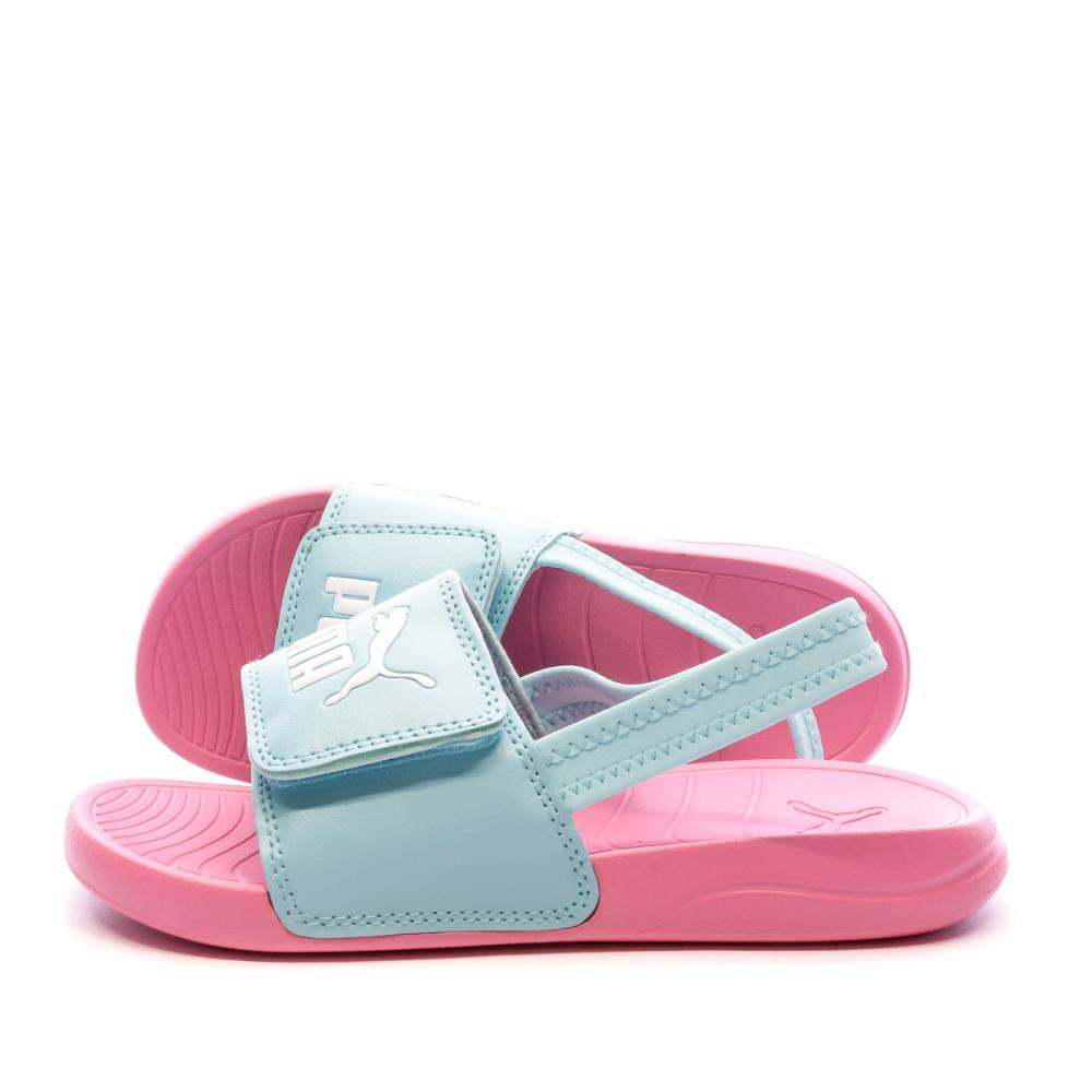 Sandales Rose/Turquoise Fille Puma Popcat 20 pas cher