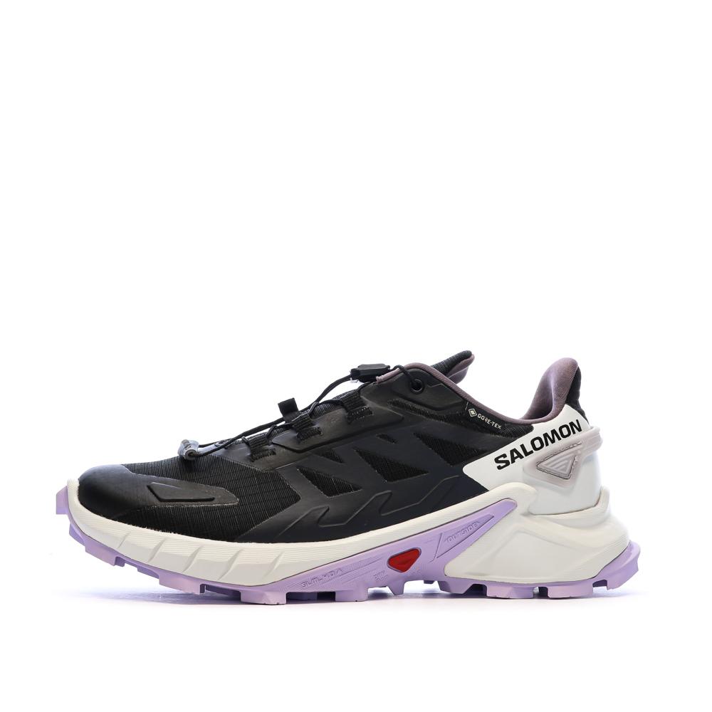 Schwarze Damen-Wanderschuhe Salomon Exeo Mid Ansicht 8