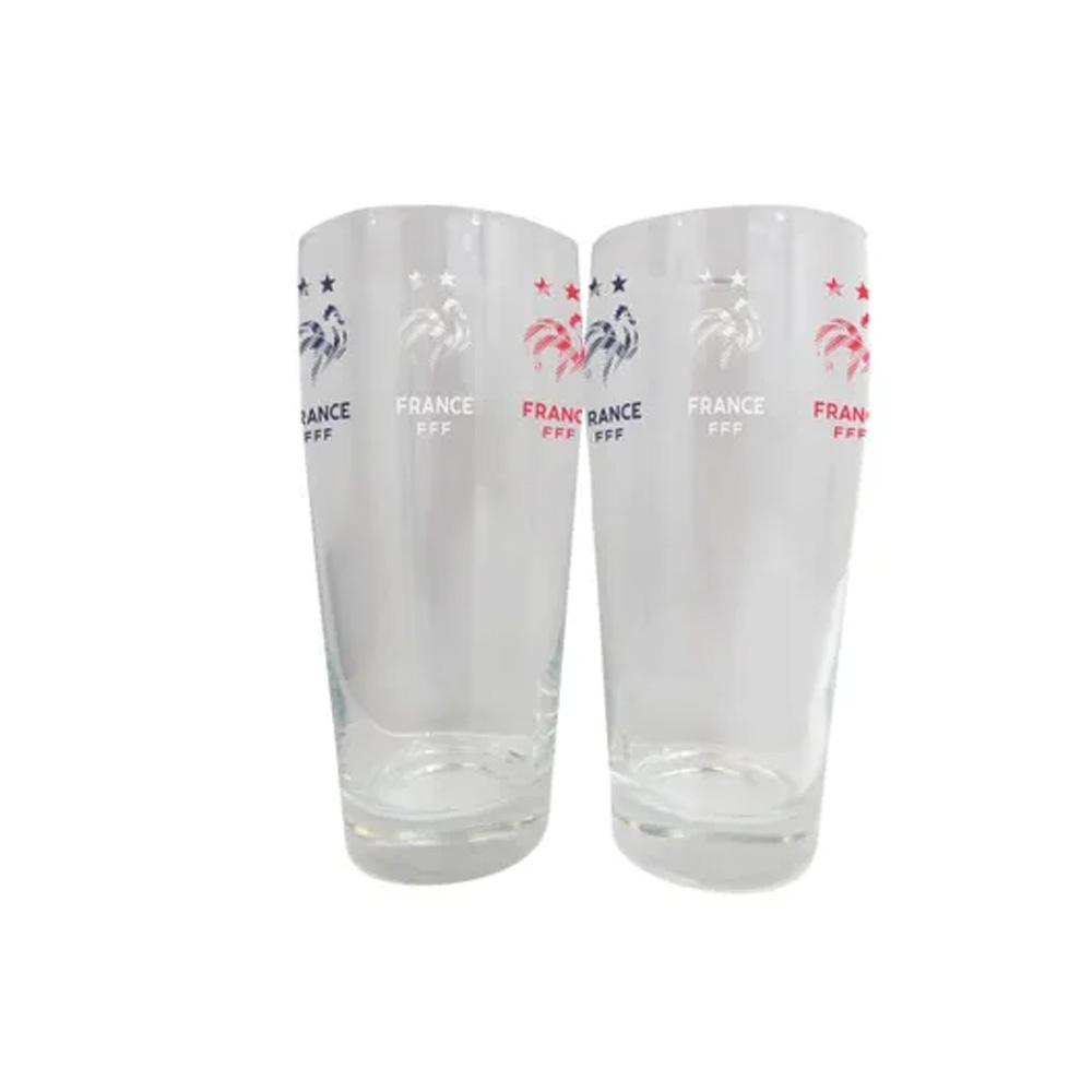 Set de 2 Verres à Bières Equipe de France vue 2