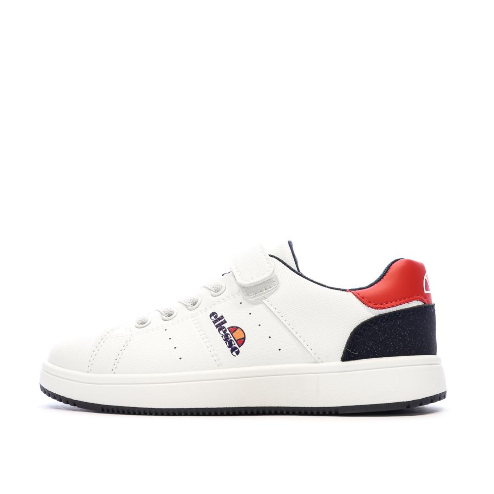 Baskets Blanc/Marine Garçon Ellesse Santo pas cher