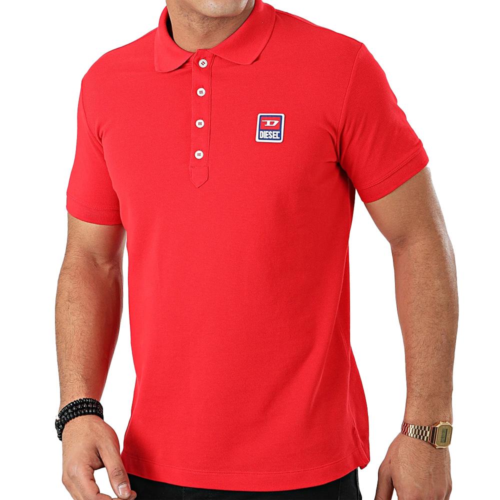 Polo Rouge Homme Diesel T-Smith pas cher