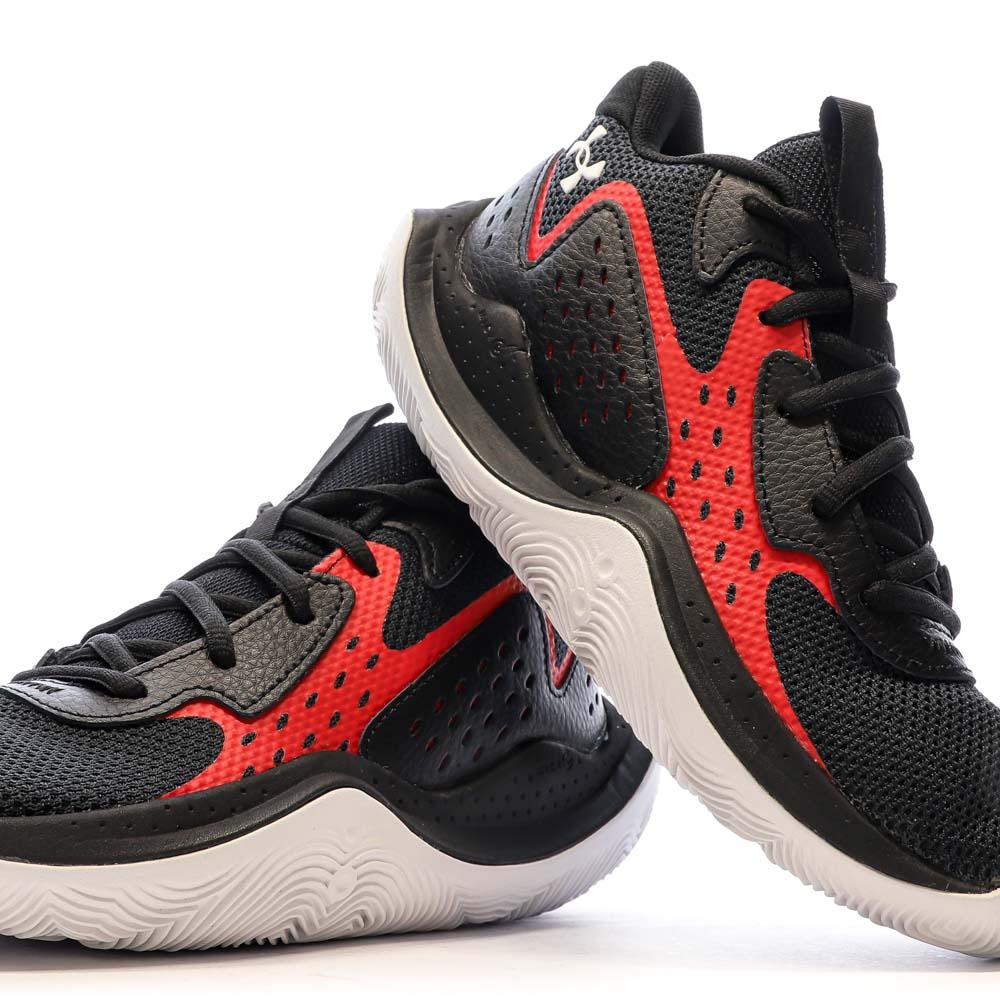 Chaussures de Basket Noires/Rouge Garçon Under Armour Jet 23 vue 7