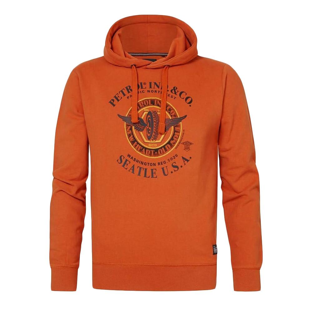 Sweat Orange Homme Petrol Industries Sweater pas cher