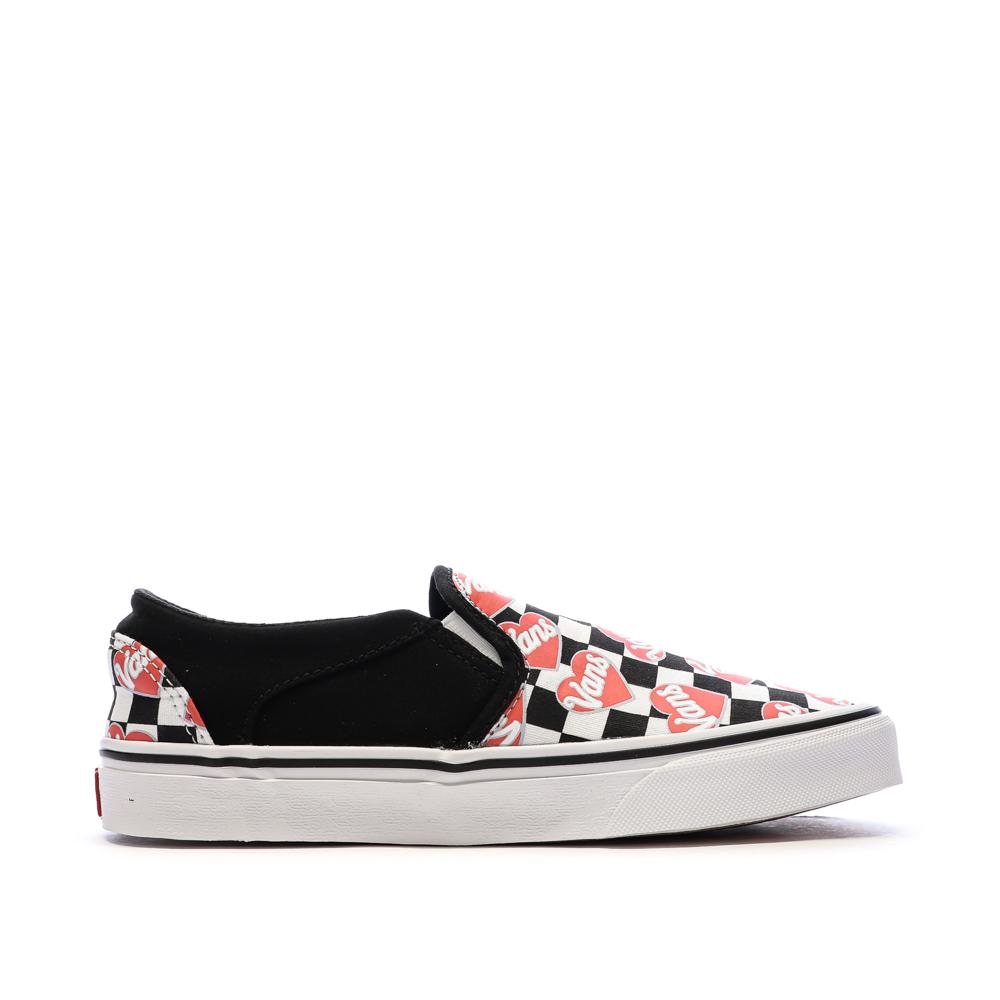 Baskets Blanches/Noires/Roses Femme Vans Asher vue 2