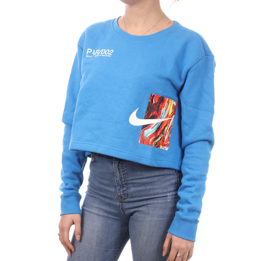 Sweat Bleu Femme Nike DC8431 pas cher