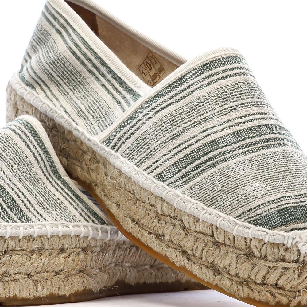Women’s White/Green Espadrilles – Pare Gabia Aduna Photo of the Espace des Marques %store% store - view of %key%