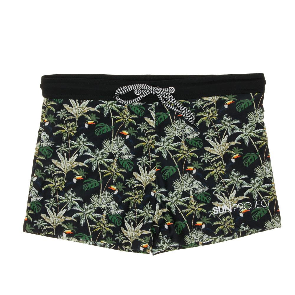 Boxer de bain Noir/Jungle Homme Sun Project 1988 pas cher
