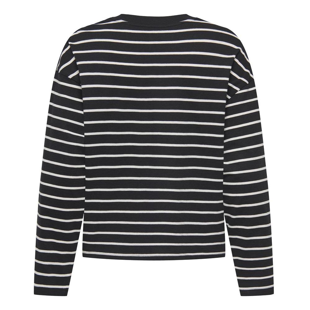 T-Shirt Manches Longues Noir Femme Only Happy vue 2