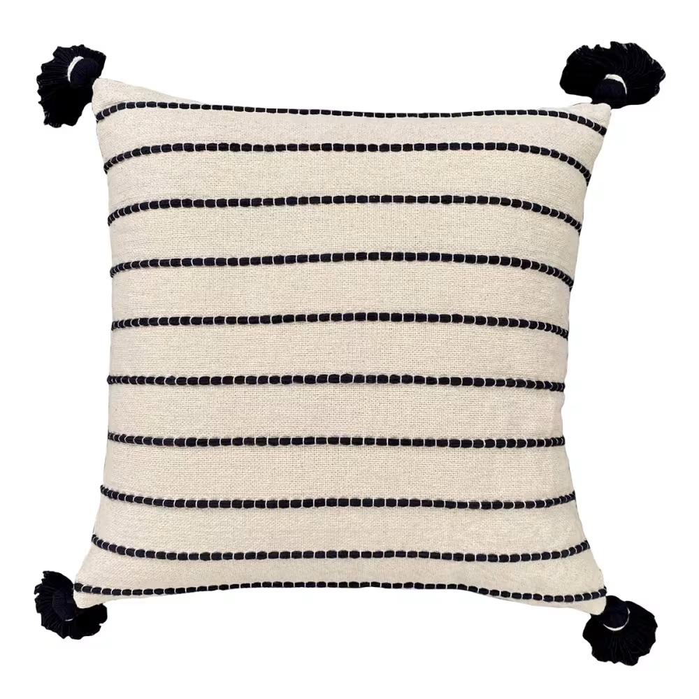 Coussin déhoussable uni en Coton Ecru TODAY 45x45 cm pas cher