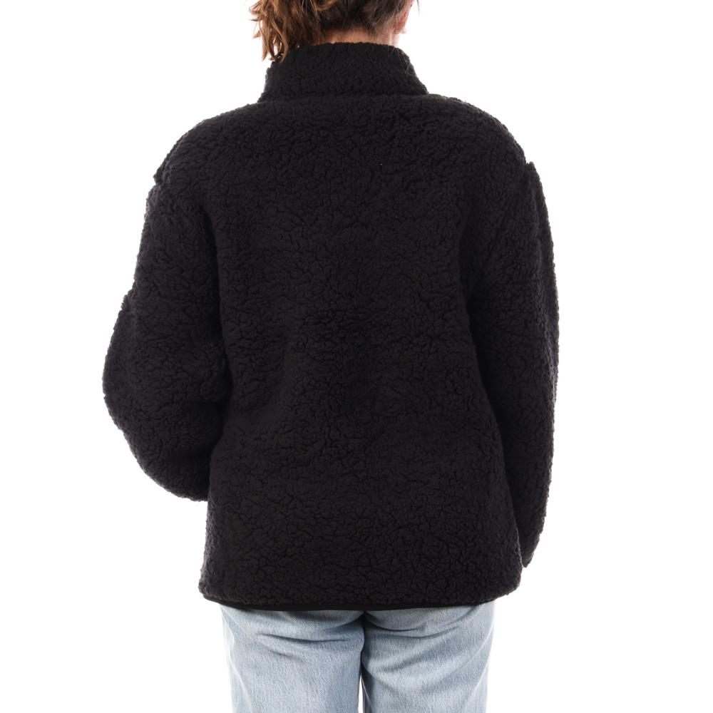 Veste Sherpa Noir Femme Full Compagnie des Amériques Zip vue 2