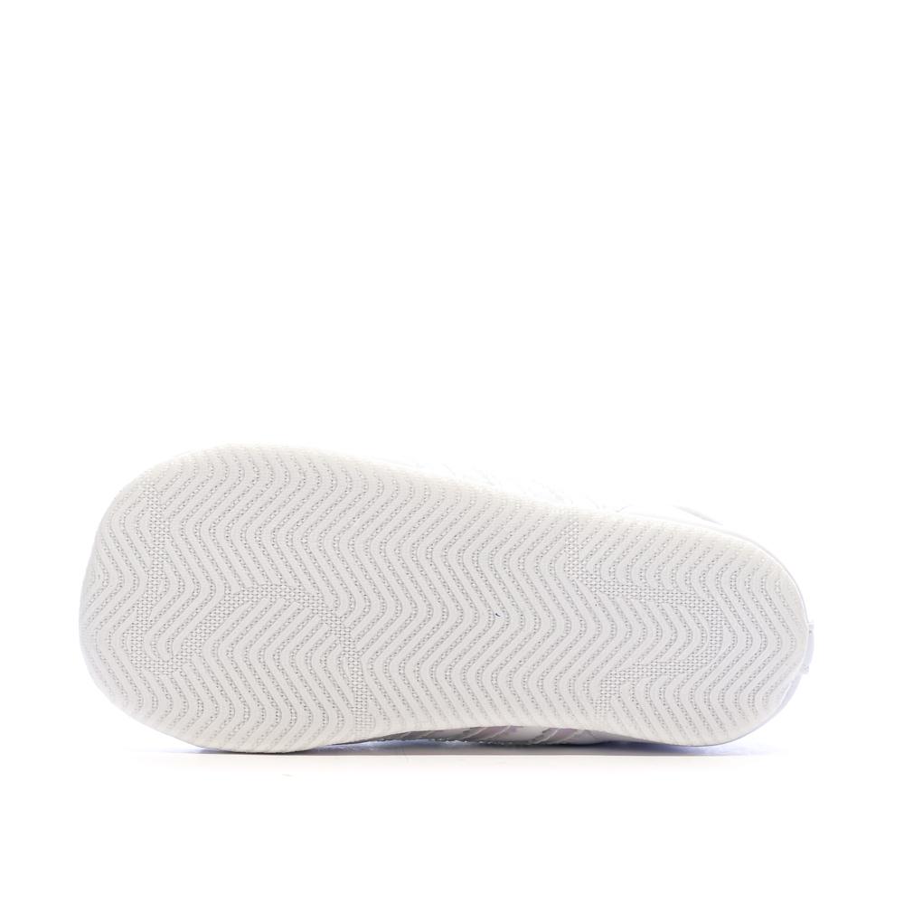Baskets Blanches Fille Adidas Crib vue 5
