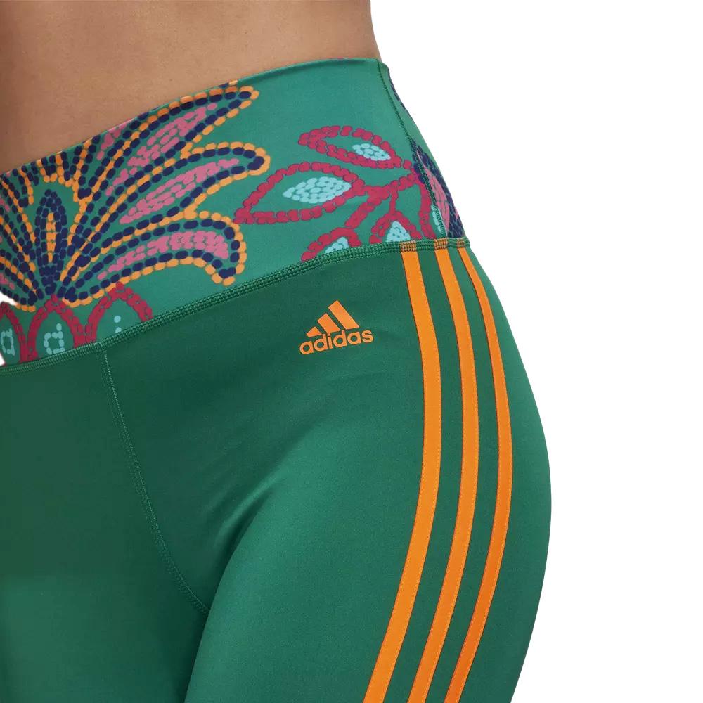 Legging Vert Femme Adidas Farm vue 3