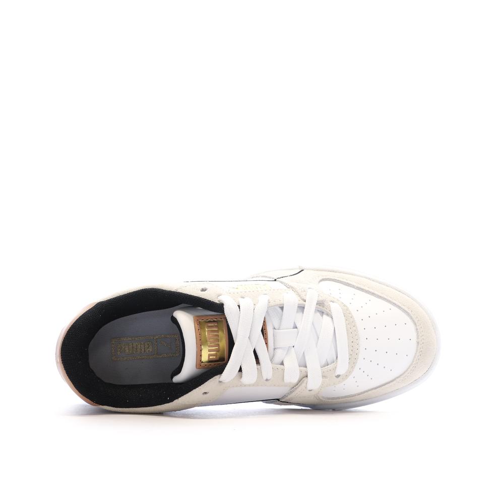 Baskets Blanc/Beige/Noir Femme Puma Pro Tweak vue 4