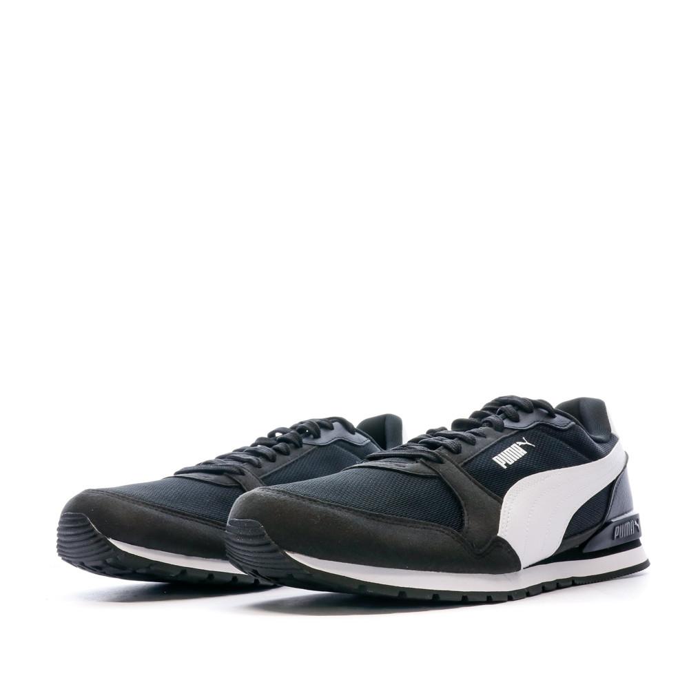 Baskets Noir/Blanc Homme Puma V3 Mesh Castlerock vue 6