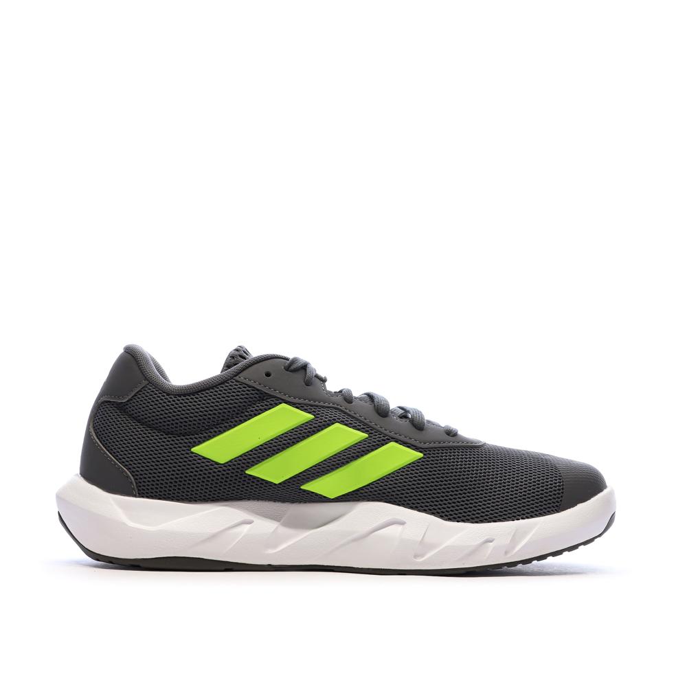 Chaussures de Running Grises/Vertes Homme Adidas Amplimove vue 2