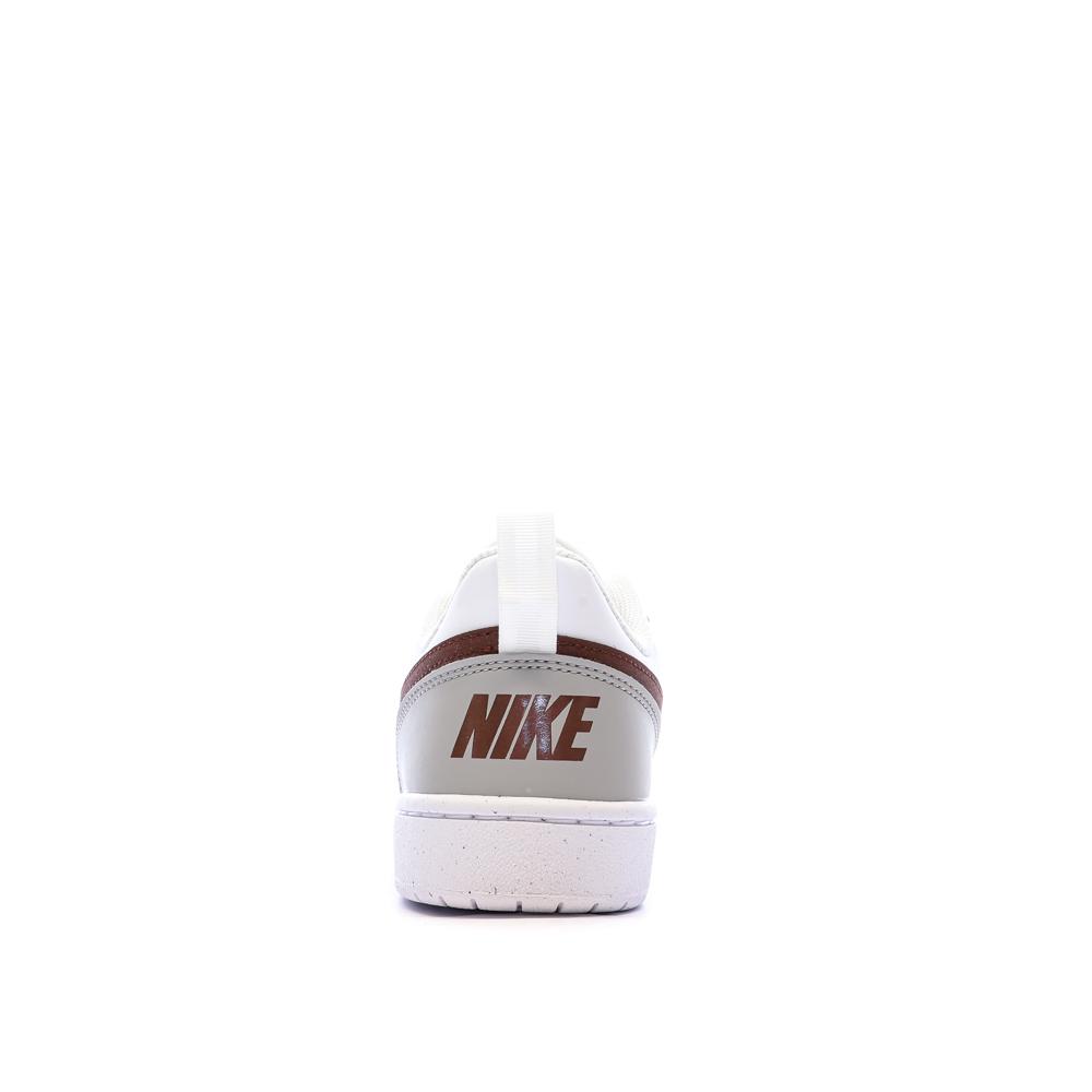 Baskets Blanches/Grises/Bordeaux Garçon Nike Court Borough vue 3