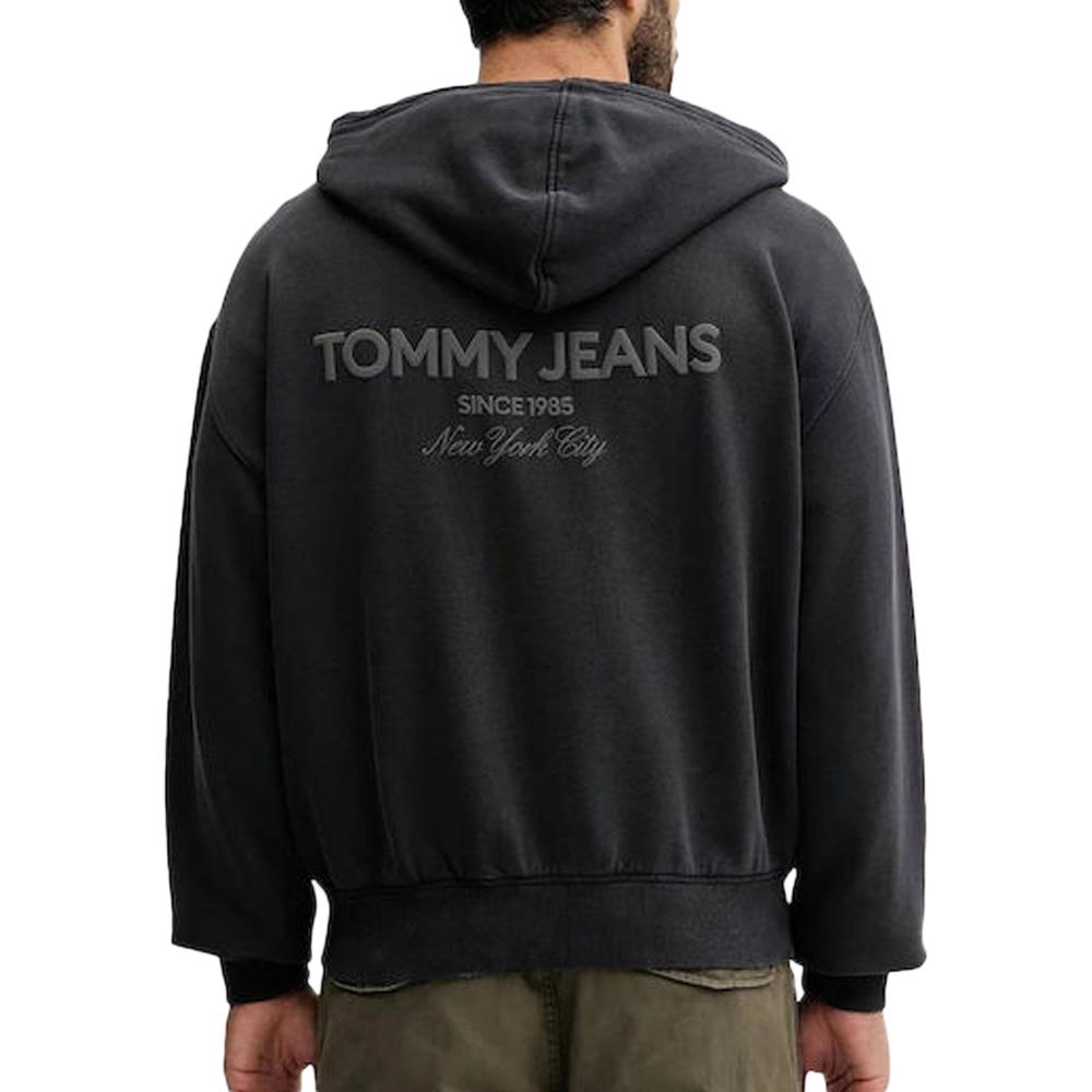 Tommy Hilfiger DM0DM22080 Men's Black Zip Sweat Top Photo of the Espace des Marques %store% store - view of %key%
