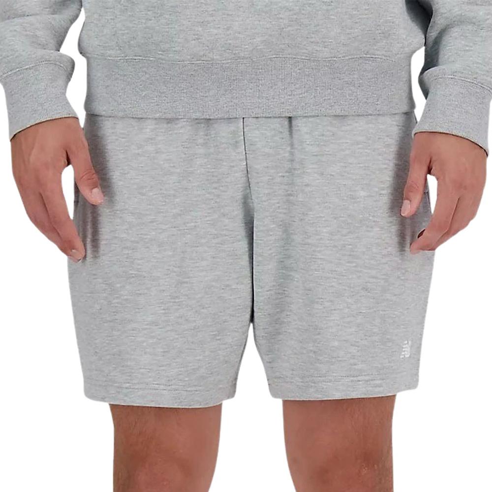 Short Gris Homme New Balance French Terry pas cher
